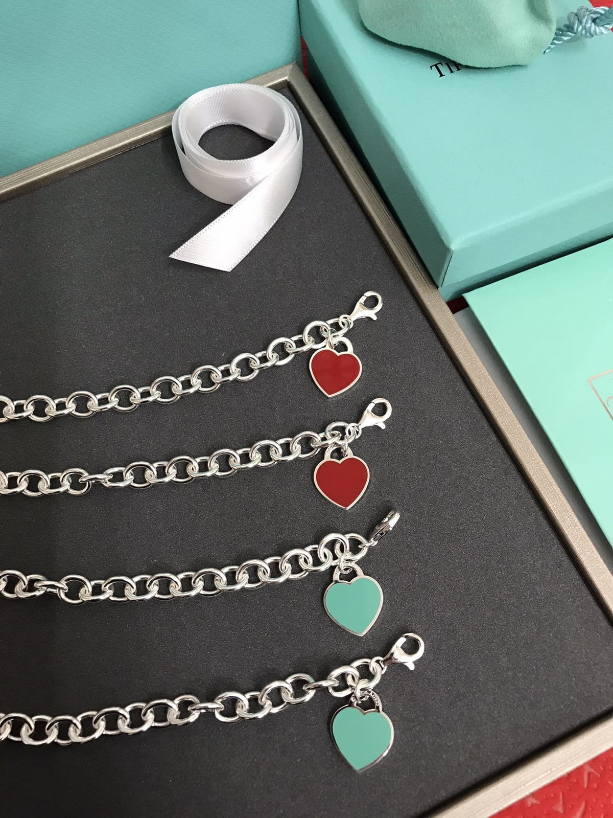 [Lume Jewelry]HEART TAG BRACELET SILVER MEDIUM
