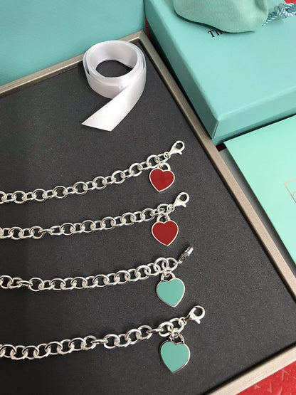 [Lume Jewelry]HEART TAG BRACELET SILVER MEDIUM