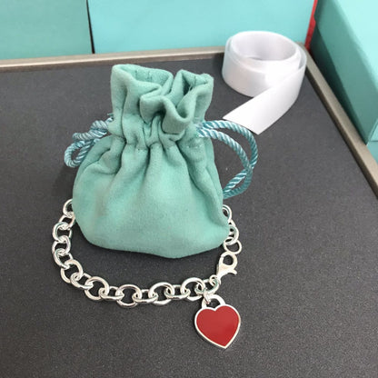 [Lume Jewelry]HEART TAG BRACELET SILVER MEDIUM