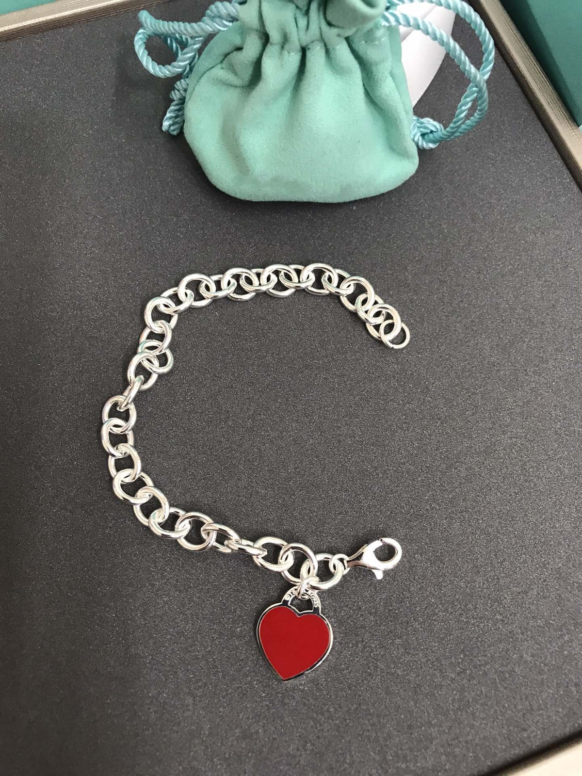 [Lume Jewelry]HEART TAG BRACELET SILVER MEDIUM