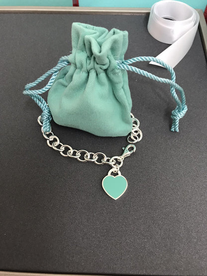 [Lume Jewelry]HEART TAG BRACELET SILVER MEDIUM