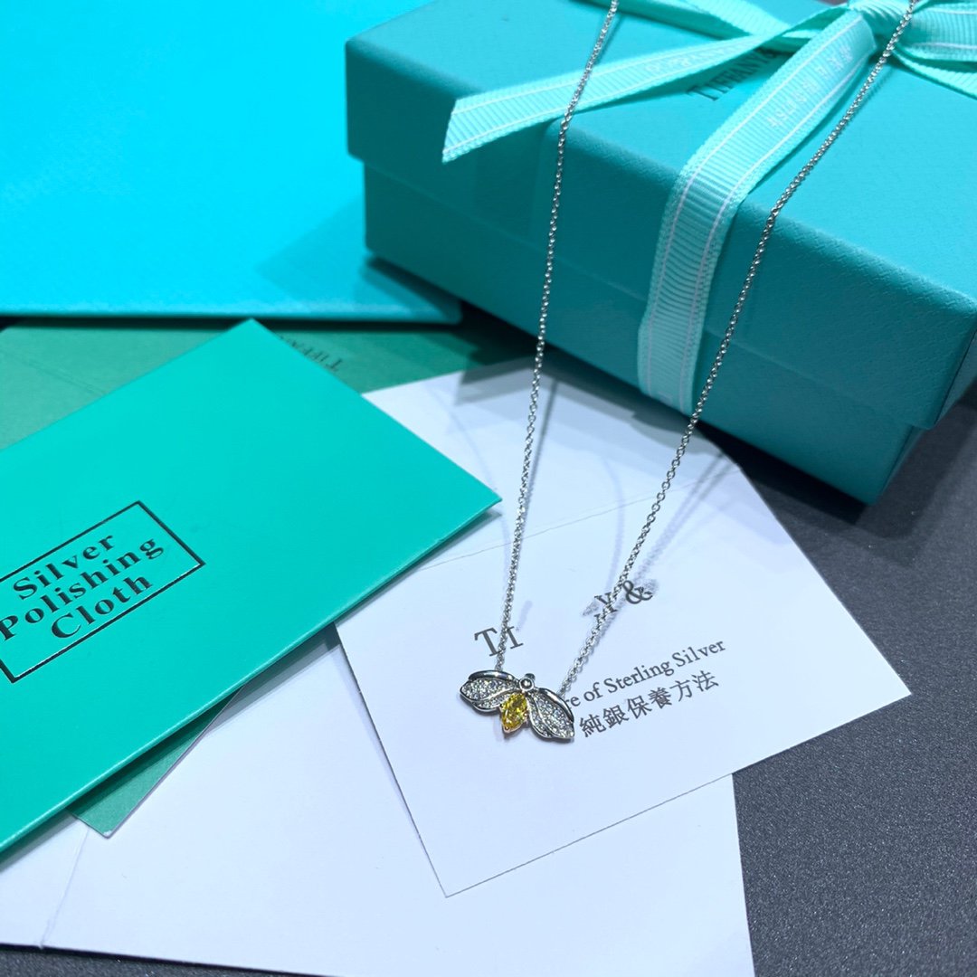 [Lume Jewelry]PAPER FLOWERS YELLOW DIAMOND FIREFLY PENDANT