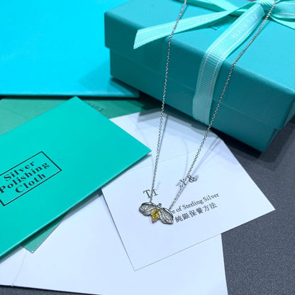 [Lume Jewelry]PAPER FLOWERS YELLOW DIAMOND FIREFLY PENDANT