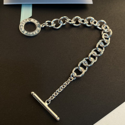 [Lume Jewelry]TOGGLE TAG BRACELET SILVER