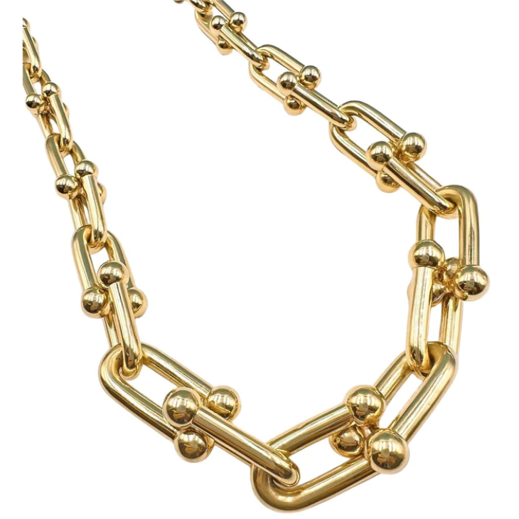[Lume Jewelry]HARDWEAR PINK GOLD CHOKER