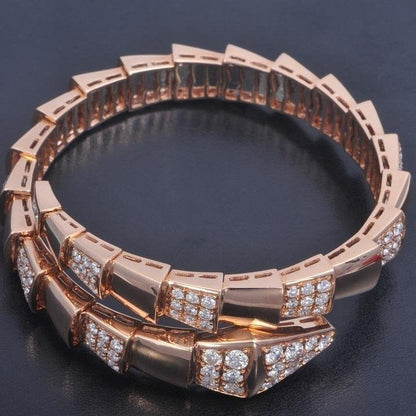 [Lume Jewelry]SERPENTI WIDE BRACELET PINK GOLD DIAMOND