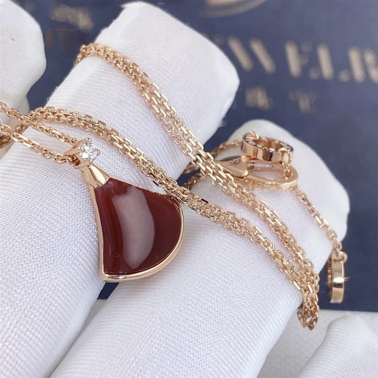[Lume Jewelry]DREAM NECKLACE CARNELIAN 1 DIAMOND