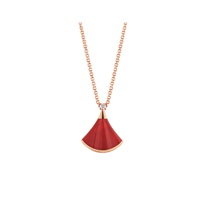 [Lume Jewelry]DREAM NECKLACE CARNELIAN 1 DIAMOND