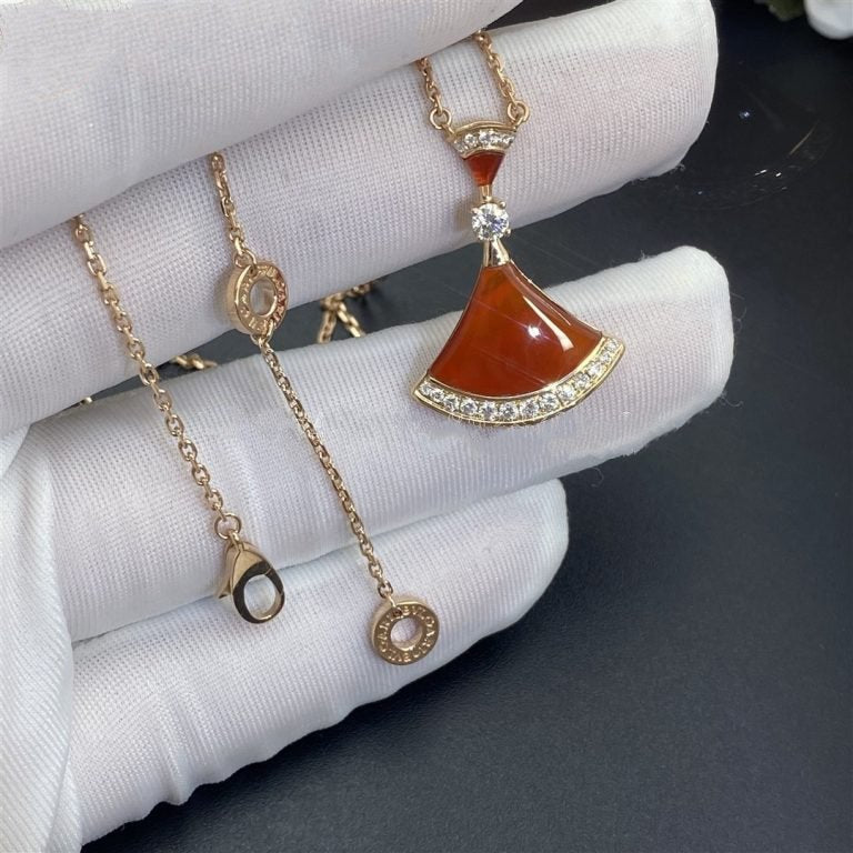 [Lume Jewelry]DREAM NECKLACE CARNELIAN DIAMOND