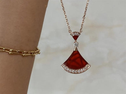 [Lume Jewelry]DREAM NECKLACE CARNELIAN DIAMOND
