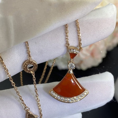 [Lume Jewelry]DREAM NECKLACE CARNELIAN DIAMOND