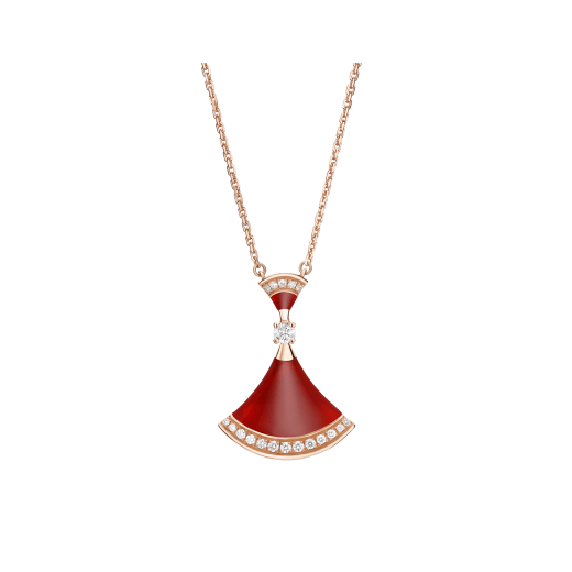 [Lume Jewelry]DREAM NECKLACE CARNELIAN DIAMOND