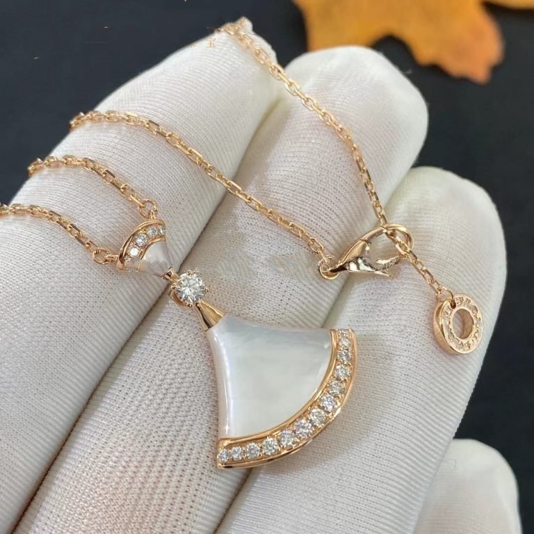 [Lume Jewelry]DREAM NECKLACE MOP PINK GOLD DIAMOND