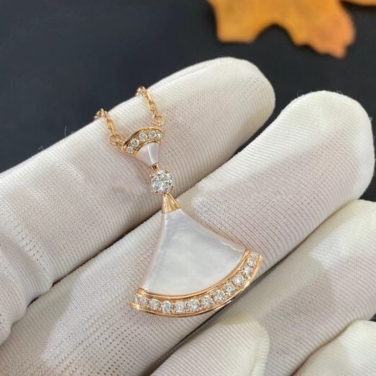 [Lume Jewelry]DREAM NECKLACE MOP PINK GOLD DIAMOND