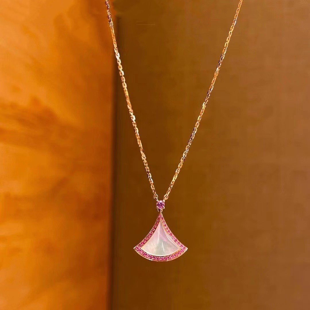 [Lume Jewelry]DREAM NECKLACE MOP DIAMOND PINK