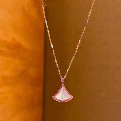 [Lume Jewelry]DREAM NECKLACE MOP DIAMOND PINK