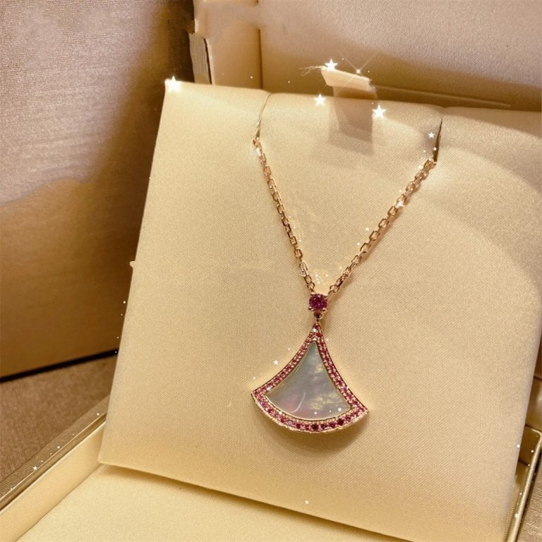 [Lume Jewelry]DREAM NECKLACE MOP DIAMOND PINK