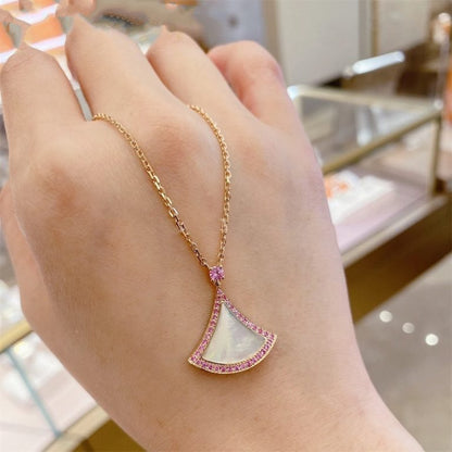 [Lume Jewelry]DREAM NECKLACE MOP DIAMOND PINK