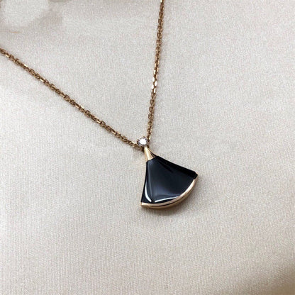 [Lume Jewelry]DREAM NECKLACE ONYX 1 DIAMOND
