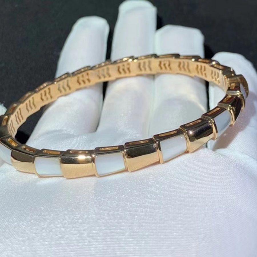 [Lume Jewelry]SERPENTI BRACELET PINK GOLD MOP