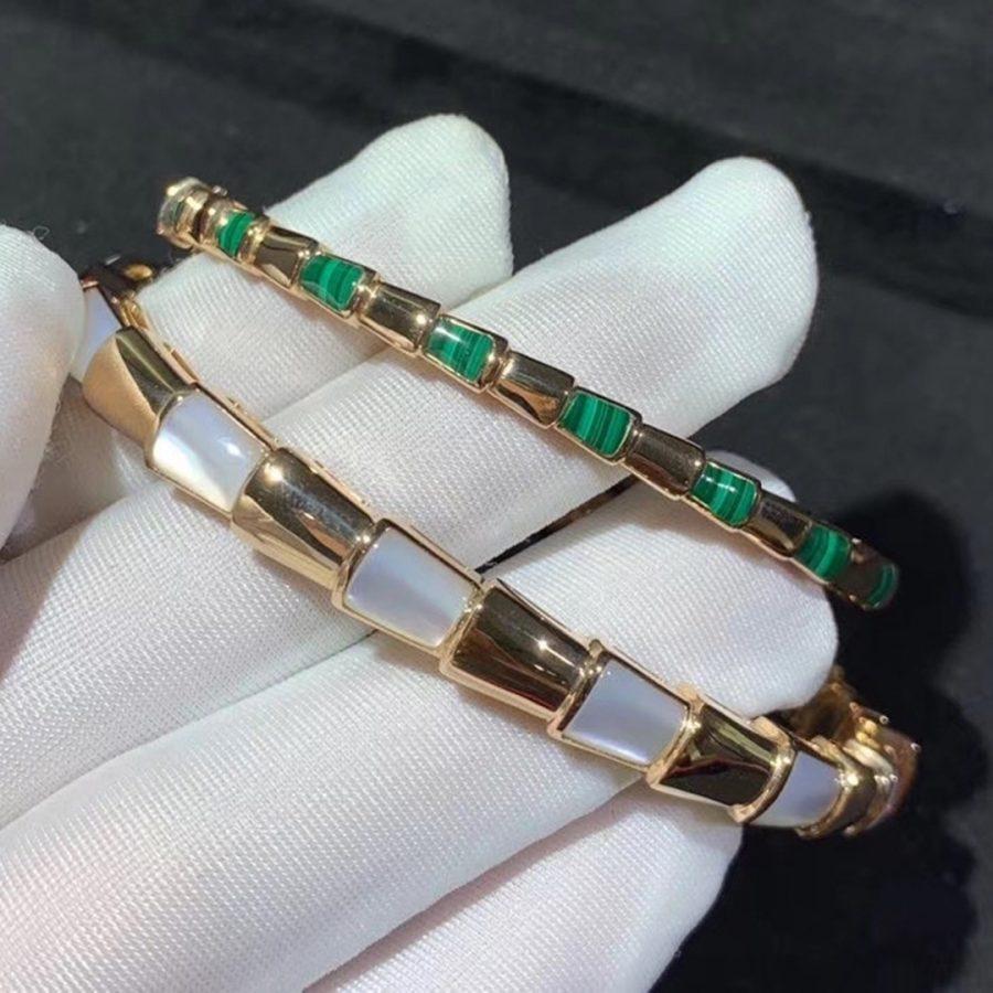 [Lume Jewelry]SERPENTI BRACELET PINK GOLD MOP