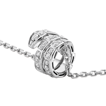 [Lume Jewelry]SERPENTI  NECKLACE DOUBLE RING DIAMOND