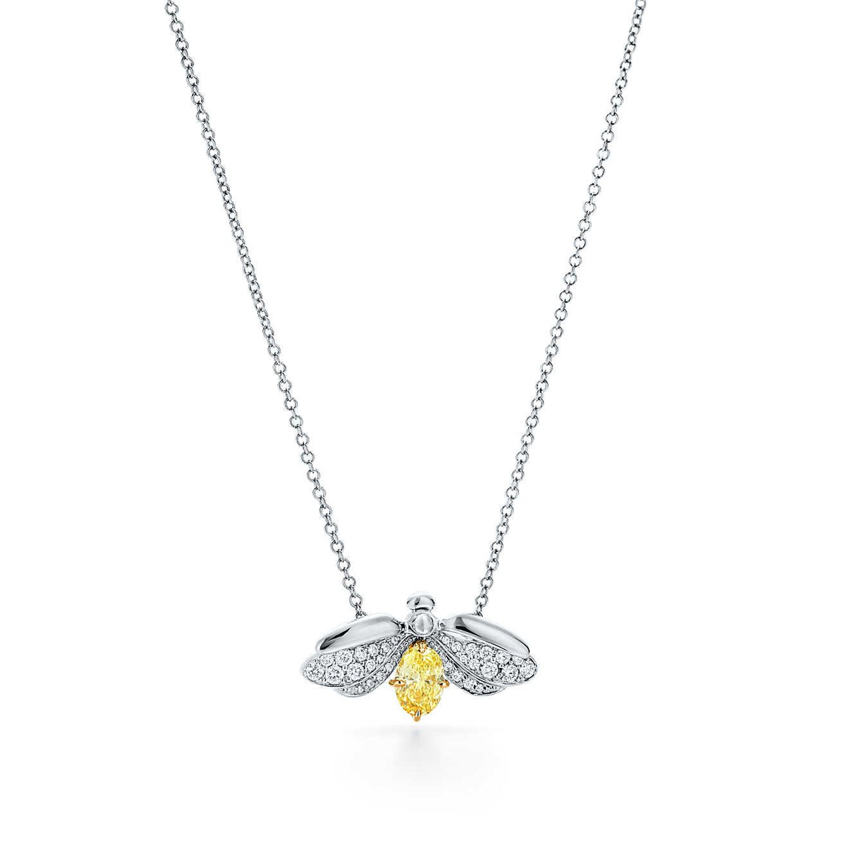 [Lume Jewelry]PAPER FLOWERS YELLOW DIAMOND FIREFLY PENDANT