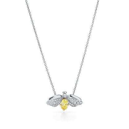 [Lume Jewelry]PAPER FLOWERS YELLOW DIAMOND FIREFLY PENDANT