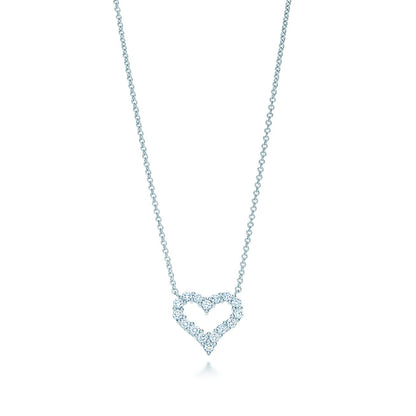 [Lume Jewelry]HEART-SHAPED DIAMOND NECKLACE