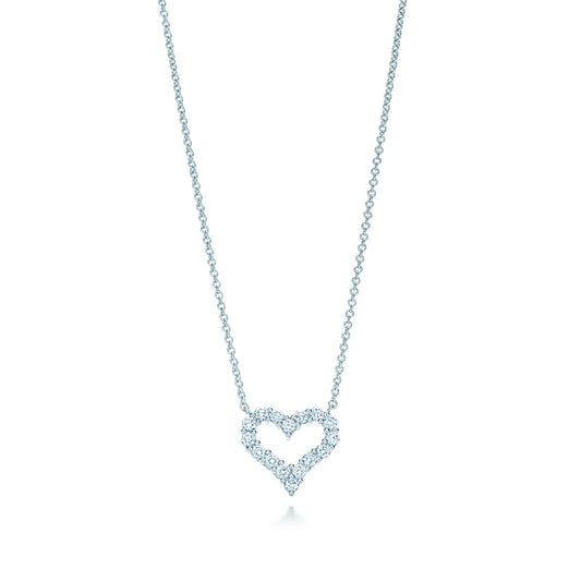 [Lume Jewelry]HEART-SHAPED DIAMOND NECKLACE