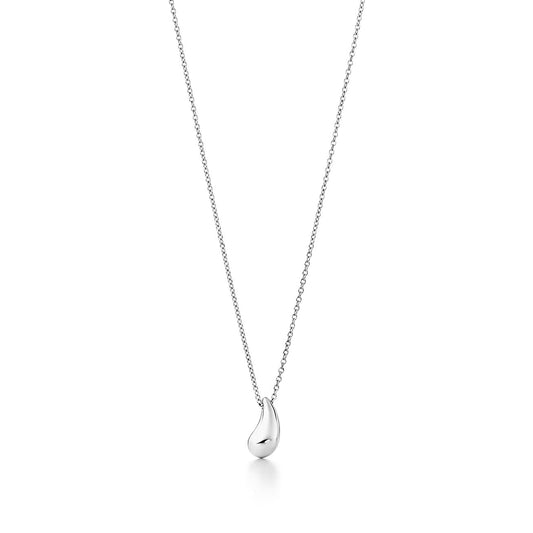 [Lume Jewelry]ELSA PERETTI TEARDROP PENDANT STERLING SILVER NECKLACE