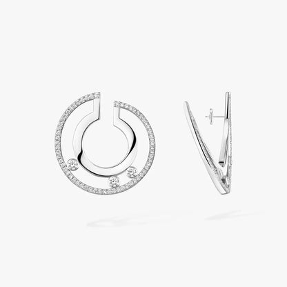 [Lume Jewelry]Move Romane Small Diamond Hoop Earrings