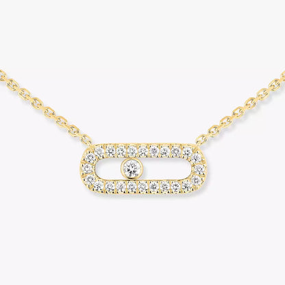 [Lume Jewelry]Diamond Necklace Move Uno