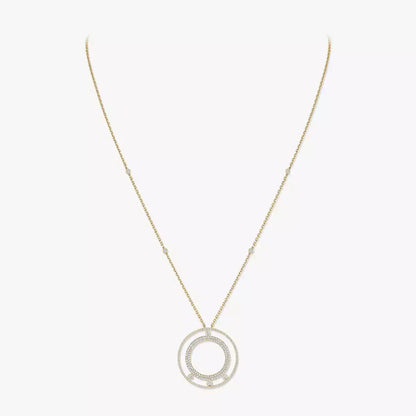 [Lume Jewelry]Move Romane Long Pave_-Set Diamond Necklace