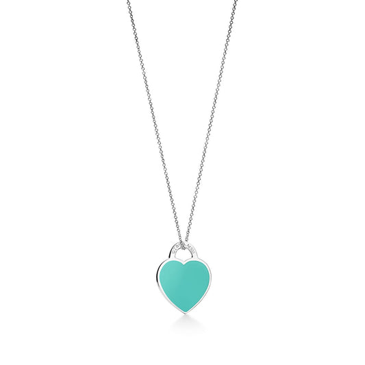 [Lume Jewelry]SMALL HEART TAG PENDANT STERLING SILVER