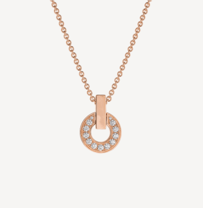 [Lume Jewelry]GARI NECKLACE PINK GOLD DIAMOND