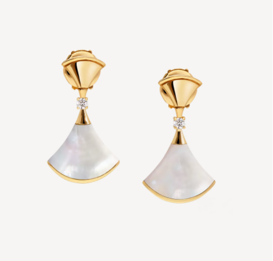 [Lume Jewelry]DREAM MOP 1 DIAMOND EARRINGS