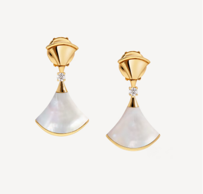 [Lume Jewelry]DREAM MOP 1 DIAMOND EARRINGS