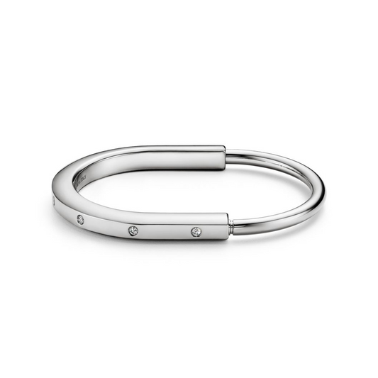 [Lume Jewelry]LOCK BRACELET 8 DIAMOND