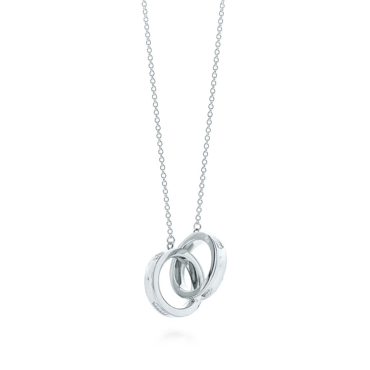 [Lume Jewelry]INTERLOCKING CIRCLES PENDANT SILVER SMALL NECKLACE