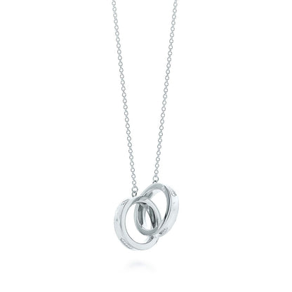 [Lume Jewelry]INTERLOCKING CIRCLES PENDANT SILVER SMALL NECKLACE