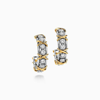 [Lume Jewelry]SCHLUMBERGER GOLD DIAMOND EARRINGS