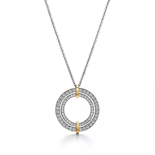 [Lume Jewelry]EDGE DIAMOND GOLD SILVER NECKLACE