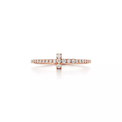 [Lume Jewelry]T RING DIAMOND PINK GOLD