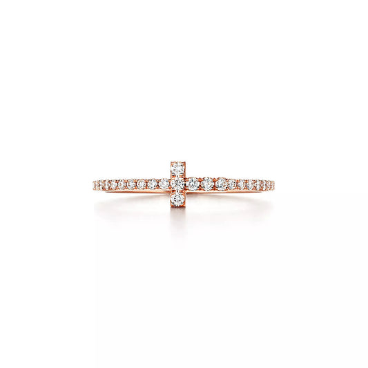 [Lume Jewelry]T RING DIAMOND PINK GOLD