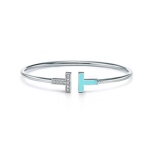 [Lume Jewelry]T BRACELET 1.8MM TURQUOISE DIAMOND PINK GOLD