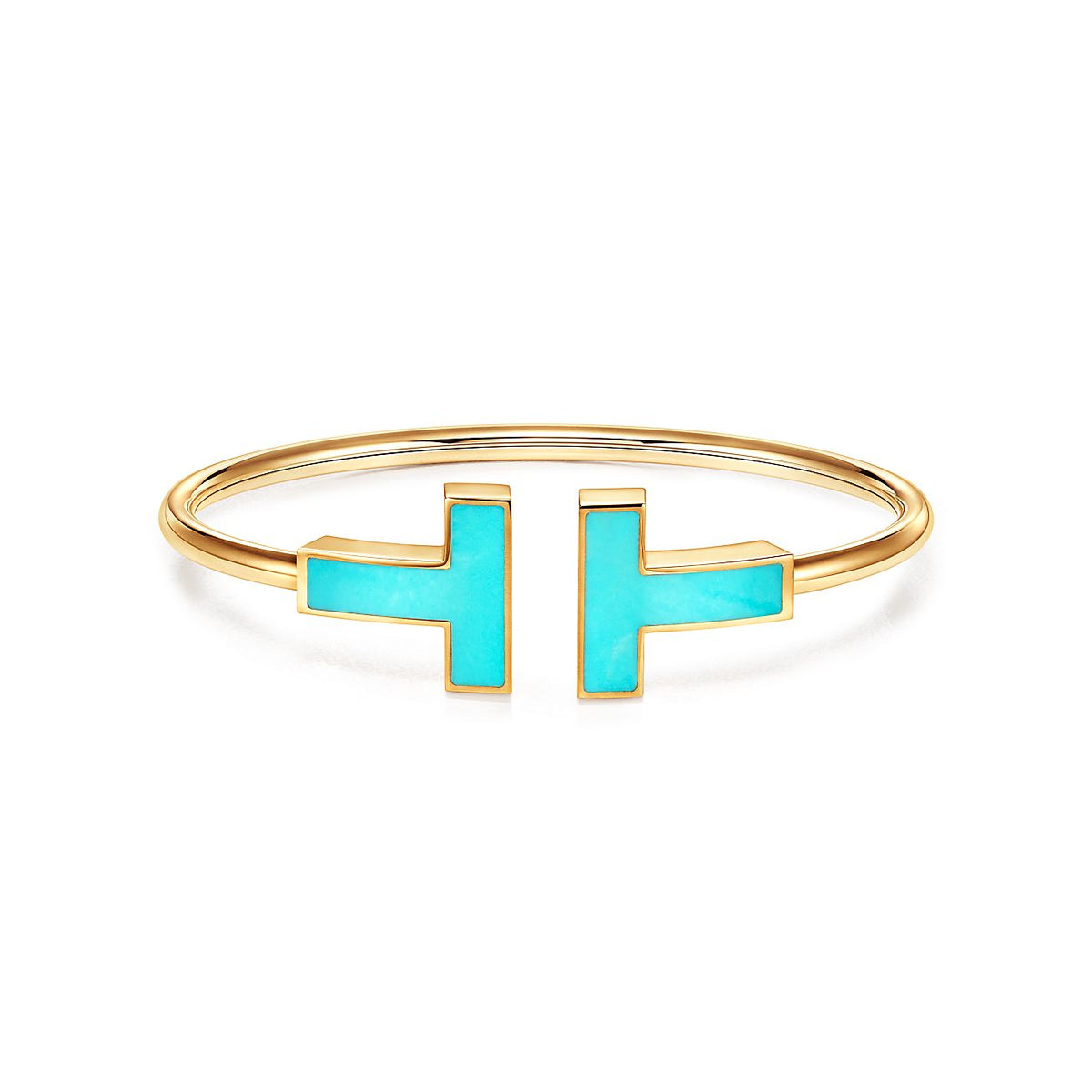 [Lume Jewelry]T WIDE TURQUOISE OPEN BRACELET