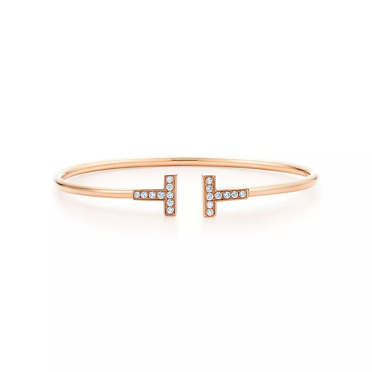 [Lume Jewelry]T BRACELET PINK GOLD 1.8MM DIAMOND