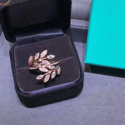 [Lume Jewelry]VICTORIA DIAMOND VINE BYPASS RING PINK GOLD