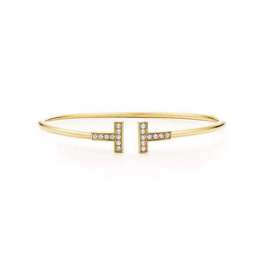 [Lume Jewelry]T BRACELET 1.8MM GOLD DIAMOND